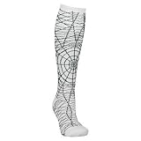 Red Lion Spider Knee High Socks - SIZE: 9 - 11, COLOR: White/Black