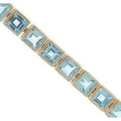 9.50 cttw Blue Topaz Bracelet