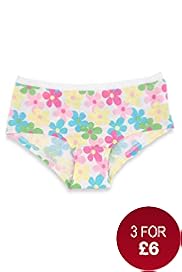 Cotton Rich Floral Print Shorts