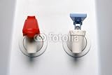 IMAGE OF Wallmonkeys Peel and Stick Wall Decals - Closeup of Hot and Cold Faucet of Water Dispanser - 48