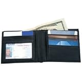 Embassy Mens Solid Genuine Leather Bi-Fold Wallet Space For Credit Cards License Gift Boxed