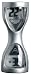 Polder Digital Hourglass Kitchen Timer, Silver