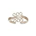 18Kt Yellow Gold over Sterling Silver Triple Wire Swirl Toe Ring