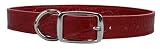 Croco - Faux Crocodile Leather Collar - 1 in. x 22 in. - Red