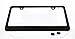 License Frame Inc. Dodge Logo License Plate Frame (2 Hole/Zinc, Black/Wide)