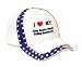 I Love/Heart Nova Scotia Duck Tolling Retriever Adult USA Flag Hat / Cap