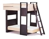 Uffizi Bunk Bed - Ebony Supports and Birch Beds