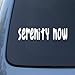 SERENITY NOW - Seinfeld - Vinyl Car Decal Sticker #1674 | Vinyl Color: White