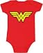 Search : Wonder Woman Logo Red Infant Baby Romper Onesie