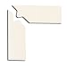 InSite Solutions IN-40-270I PVC Superior Mark Corner 2 Piece Marker Floor Tape, 32 mils Thick, 8" Length x 4" Width, White