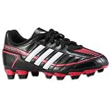 adidas Puntero VI TRX FG Soccer Cleats (Little Kid/Big Kid),Black/Running White/Fresh Pink,3.5 M US Big Kid