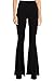 Poshsquare Women's Bell Bottom High Waist Flared Palazzo Yoga Pants Plus Size USA Black 1XL