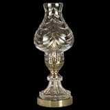 Dale Tiffany GA10230 Crystal Accent Lamp, Light Antique Brass and Crystal Shade