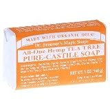 【ﾄﾞｸﾀｰﾌﾞﾛﾅｰｽﾞ ﾏｼﾞｯｸｿｰﾌﾟ】PURE‐CASTILE Bar SOAP Tea Tree