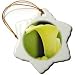 Beautiful Yellow Calla Lily Flower- Spring Floral Photography - 3 Inch Snowflake Porcelain Ornament