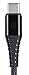 Monoprice USB 2.0 Type C to Type A Charge & Sync Cable - 6 Feet - Black | Nylon-Braid, Durable, Kevlar-Reinforced - AtlasFlex Series