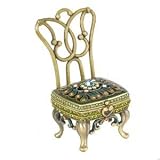 Antique Chair Jeweled Trinket Box