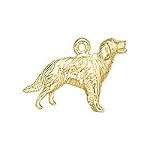 gold retriever charm