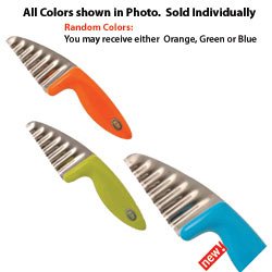 Joie Stainless Steel Wavy Knife - (Random Colors) 7-Inch