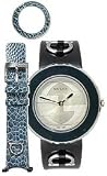 Gucci Leather Gift Set Patent Strap Silver Dial Women's watch #YA129401