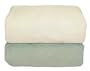 Tadpoles Organic Flannel Fitted Crib Sheets - Set of 2, Sage and Natural