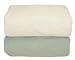 Tadpoles Organic Flannel Fitted Crib Sheets - Set of 2, Sage and Natural