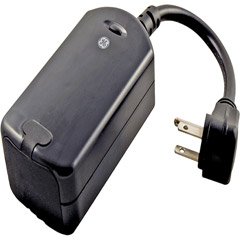 GE 45604 Z-Wave Technology Outdoor Module for Lighting Control, Black