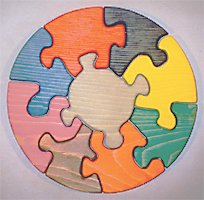 31fJeiEILGL Wooden Educational Jig Saw Puzzle   11 Circle