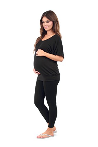 R&C Women's Dolman Sleeve Maternity Tunic Top - Made in USA