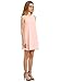 Romwe Women's Casual Sleeveless Summer Sun Dress Pink S