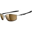 Oakley Blender Men's Active Designer Sunglasses w/ Free B&F Heart Sticker - Chrome/Silver Ghost Text/Black Iridium