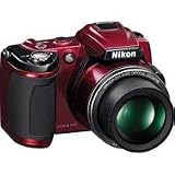 Nikon COOLPIX L120 14.1 MP Digital Camera with 21x NIKKOR Wide-Angle Optical Zoom Lens and 3-Inch LCD (Red)