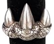 Monster Animal Claw Nails Spikes Silver Tone Pewter Ring