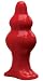 Tantus Severin Large Anal Plug, Red