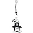 Christmas Penguin Belly Ring