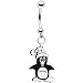 Christmas Penguin Belly Ring