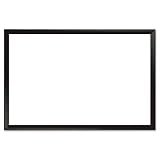 Magnetic Dry Erase Board, Aluminum Frame, 36 x 24, Black