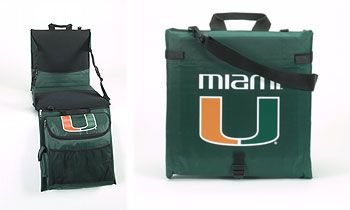 BSI Miami Hurricanes Bleacher Tailgate Cooler Seat Cushion