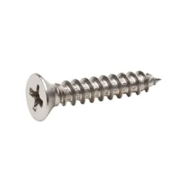 Crown Bolt 62212 #9 by 1-Inch Wood Screw, Satin Nickel, 18-Piece