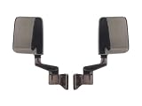 Rugged Ridge Satin Finish Jeep Accessories Gas Hatch Cover & Mirror Kits Jeep Wrangler 1997 to 2002 (TJ) Mirror Kit