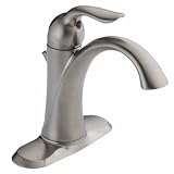 Delta 538-SS Lahara Single Handle Lavatory Faucet, Stainless