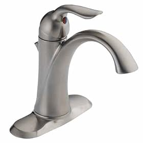 Delta 538-SS Lahara Single Handle Lavatory Faucet, Stainless by Delta Faucet