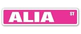 ALIA Street Sign name kids childrens room door bedroom girls boys gift