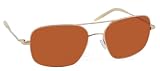 Oliver Peoples VICTORY Gold Cognac Polarized Photochromic Aviator Sunglasses Burn Notice