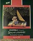 1989 Crayola Crayon Bright Journey AUTOGRAPHED BY HALLMARK ARTIST LINDA SICKMAN Hallmark Keepsake Ornament