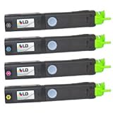 Okidata C3400/C3530 & C3600n - Set of 4 Compatible Laser Toner Cartridges: 1 each of Black 43459304, Cyan 43459303, Magenta 43459302, Yellow 43459301 by LD Products