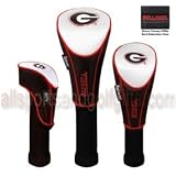 Georgia UGA Bulldogs GOLF CLUB HEAD/WOOD COVER SET OF 3