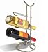 Kitchen & Housewares : Euro 3 Bottle Wine Rack - classy and elegant (Steel) (16"H x 7.25"W x 6.75"D)