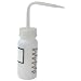 Vestil BTL-WW-4-LBL Wide Mouth Low Density Polyethylene (LDPE) Round Squeeze Wash Bottle with Label and Natural Cap, 4 oz Capacity, Translucent