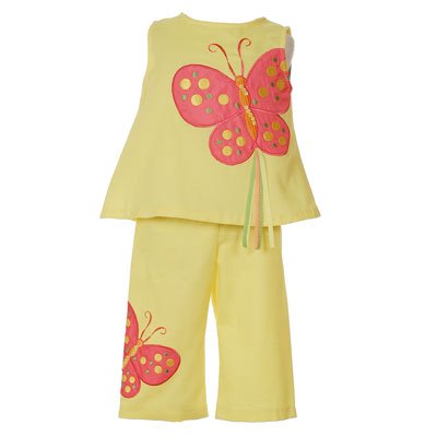 Boutique Kids Clothing on Buy Rare Editions Boutique Kids Girl Clothes Clothing Yellow Capri Set